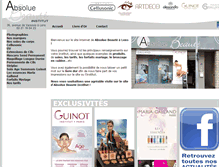 Tablet Screenshot of absolue-beaute.fr